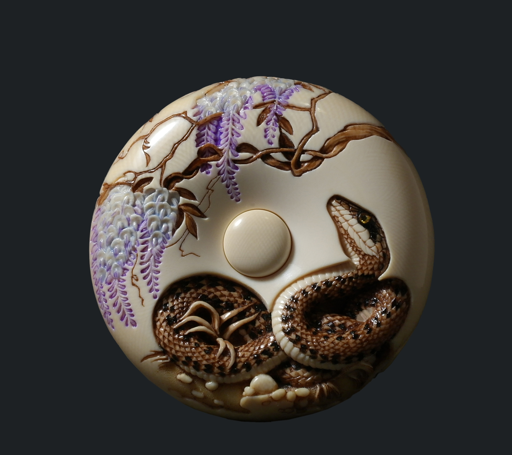 SNAKE AND WISTERIA